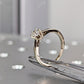 Brilliant Round Moissanite Solitaire Engagement Ring  customdiamjewel   