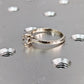Brilliant Round Moissanite Solitaire Engagement Ring  customdiamjewel   