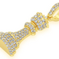0.75CTW Queen Chess Piece Hip Hop Pendant  customdiamjewel   