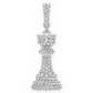 0.75CTW Queen Chess Piece Hip Hop Pendant  customdiamjewel   