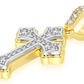 0.25CTW Rounded Cross Pendant  customdiamjewel   