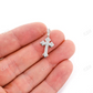 0.25CTW Rounded Cross Pendant  customdiamjewel   