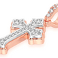0.25CTW Rounded Cross Pendant  customdiamjewel   