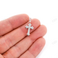 0.25CTW Rounded Cross Pendant  customdiamjewel   