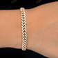 Moissanite Diamond Cuban Bracelet For Men  customdiamjewel   