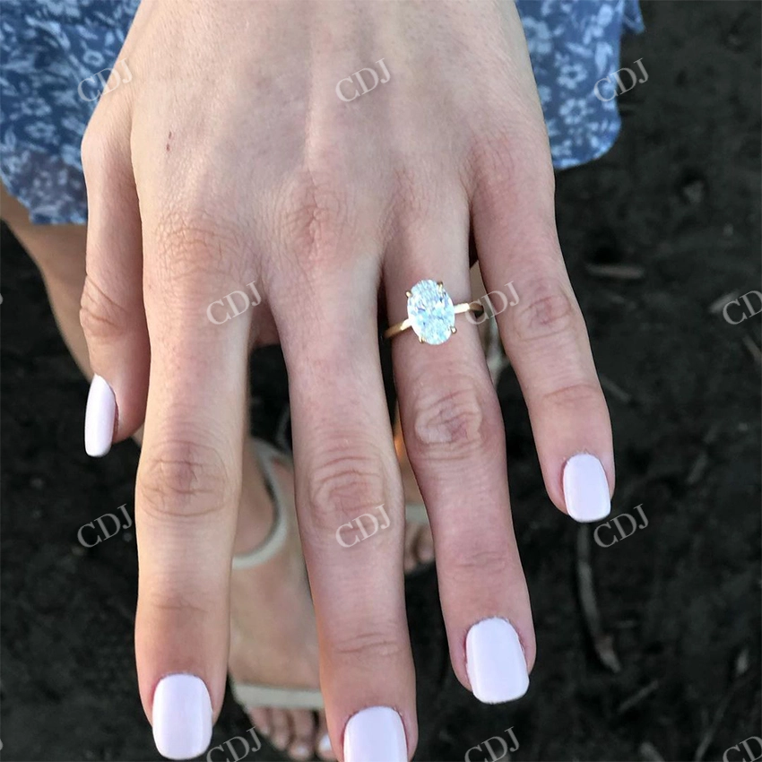 2.06CTW Lab Grown Diamond Tulip Setting Engagement Ring  customdiamjewel   