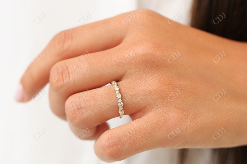 0.59CTW Antique Natural Diamond Cluster Wedding Band  customdiamjewel   