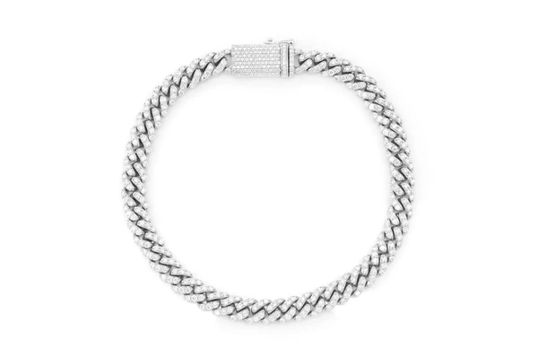 Moissanite Diamond Cuban Bracelet For Men  customdiamjewel   