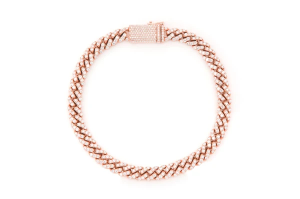 Moissanite Diamond Cuban Bracelet For Men  customdiamjewel   