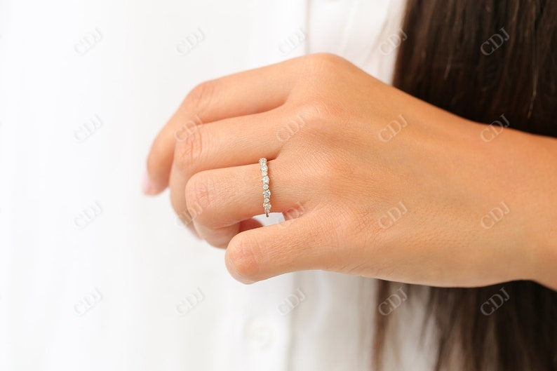 0.59CTW Antique Natural Diamond Cluster Wedding Band  customdiamjewel   