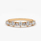 0.59CTW Antique Natural Diamond Cluster Wedding Band  customdiamjewel 10KT Rose Gold VVS-EF