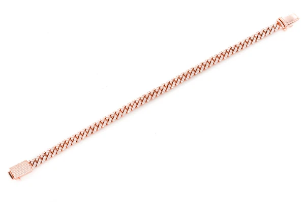 Moissanite Diamond Cuban Bracelet For Men  customdiamjewel   