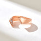 0.14CTW Lab Grown Diamond Chunky Twist Open Ring  customdiamjewel 10KT Rose Gold VVS-EF