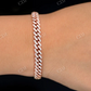 Moissanite Diamond Cuban Bracelet For Men  customdiamjewel   