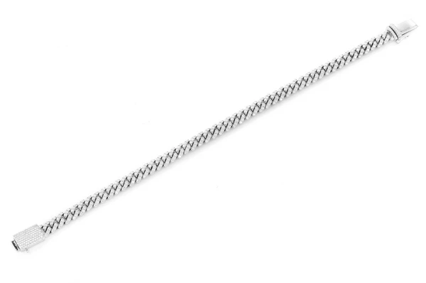 Moissanite Diamond Cuban Bracelet For Men  customdiamjewel   