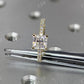 Square Radiant Cut Moissanite Engagement Ring  customdiamjewel   
