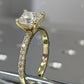 Square Radiant Cut Moissanite Engagement Ring  customdiamjewel   
