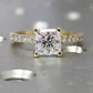 Square Radiant Cut Moissanite Engagement Ring  customdiamjewel   