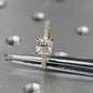 Square Radiant Cut Moissanite Engagement Ring  customdiamjewel   