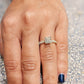 Square Radiant Cut Moissanite Engagement Ring  customdiamjewel   
