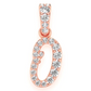 0.20CTW O Letter Hip Hop Pendant  customdiamjewel   