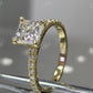 Square Radiant Cut Moissanite Engagement Ring  customdiamjewel   