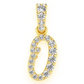 0.20CTW O Letter Hip Hop Pendant  customdiamjewel   