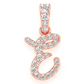0.20CTW Painter Letter E Pendant  customdiamjewel   