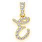 0.20CTW Painter Letter E Pendant  customdiamjewel   
