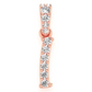 0.10CTW Painter Letter I Pendant  customdiamjewel   
