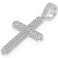 2.00CTW Large Five Row Bubbly Cross Pendant  customdiamjewel   