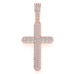 2.00CTW Large Five Row Bubbly Cross Pendant  customdiamjewel   