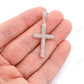 2.00CTW Large Five Row Bubbly Cross Pendant  customdiamjewel   