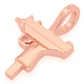 Solid K Uzi Gun Pendant  customdiamjewel   
