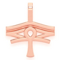 Solid Eye Of Ra Ankh Pendant  customdiamjewel   