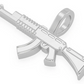 Solid AK47 Gun Pendant  customdiamjewel   