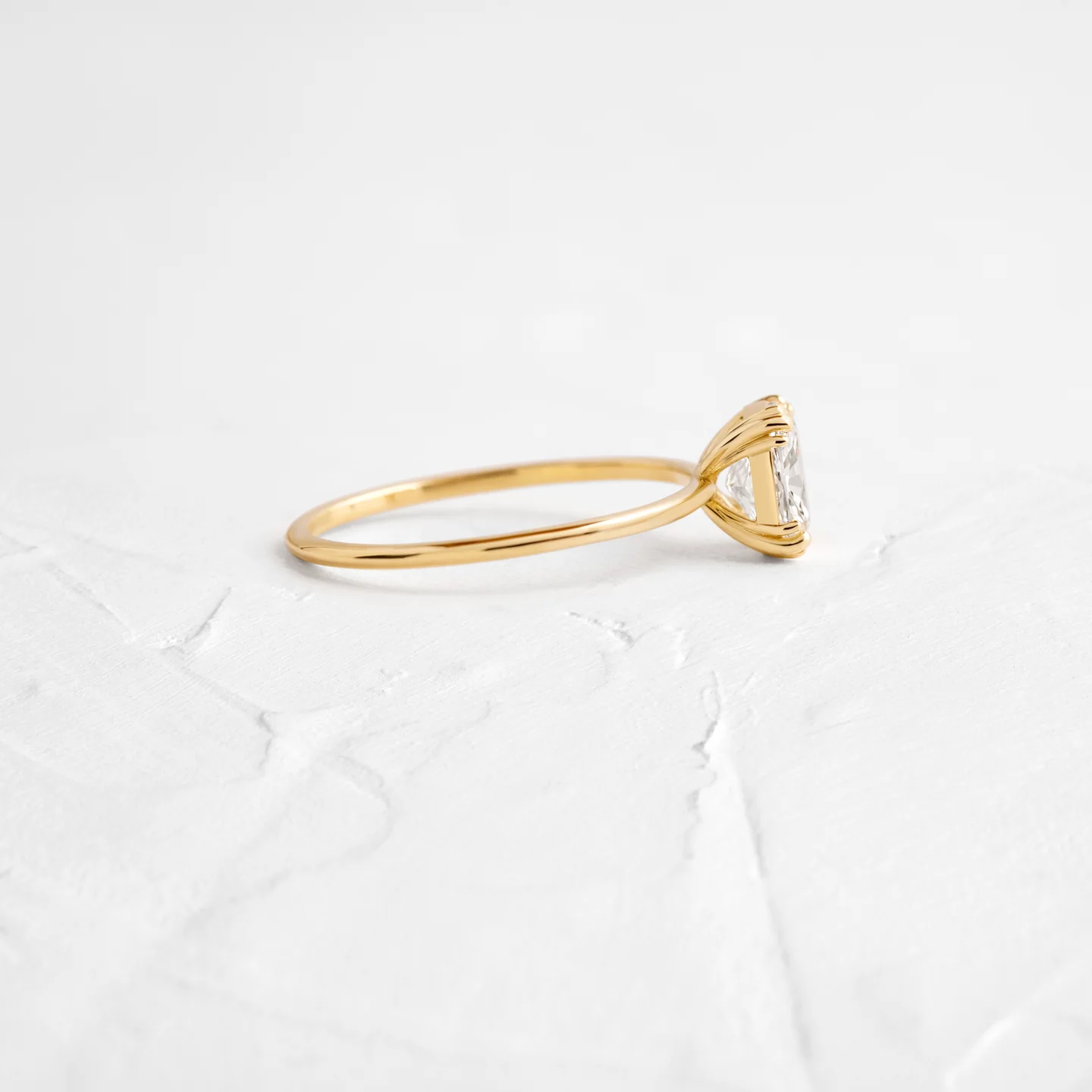 Cushion Cut Solitaire Moissanite Wedding Ring  customdiamjewel   