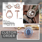 Oval Cut Salt And Pepper With Halos Around Diamond Engagement Ring  customdiamjewel   