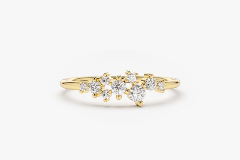 0.30CTW Natural Diamond Solid Gold Women Wedding Band  customdiamjewel 10KT Yellow Gold VVS-EF
