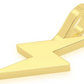 Mini Lightning Bolt Emoji Gold Pendant  customdiamjewel   