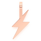 Mini Lightning Bolt Emoji Gold Pendant  customdiamjewel   