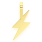 Mini Lightning Bolt Emoji Gold Pendant  customdiamjewel   