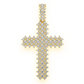10.00CTW Extra Large Five Row Jagged Cross Pendant  customdiamjewel   