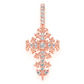 0.10CTW Filigree Cross Pendant  customdiamjewel   