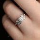 0.66CTW Round And Pear Cut Moissanite Engagement Ring