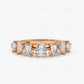 0.77CTW Multi Shape Lab Grown Diamond Wedding Band  customdiamjewel 10KT Rose Gold VVS-EF