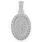 2.60CTW Oval Pillow Pipe Pendant  customdiamjewel   