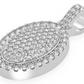 2.60CTW Oval Pillow Pipe Pendant  customdiamjewel   