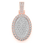 2.60CTW Oval Pillow Pipe Pendant  customdiamjewel   