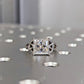 Celtic Cathedral Gold Ring Princess Cut Moissanite Engagement Ring  customdiamjewel   